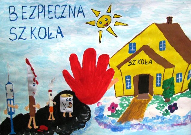 Praca plastyczka w konkursie - I miejsce – Monika Majran kl. VI – Zespół Placówek Oświatowych nr 2