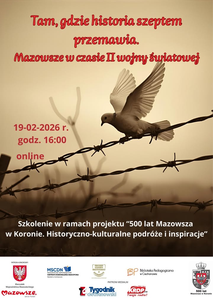 19 luty 2026 - szkolenie "Tam, gdzie historia szeptem przem…